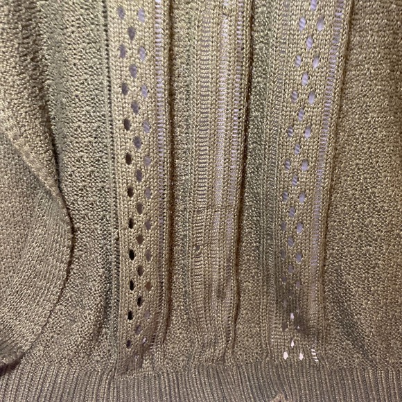 It’s Our Time Women Vest Cardigan Boho Sleeveless Large Green - Picture 3 of 8